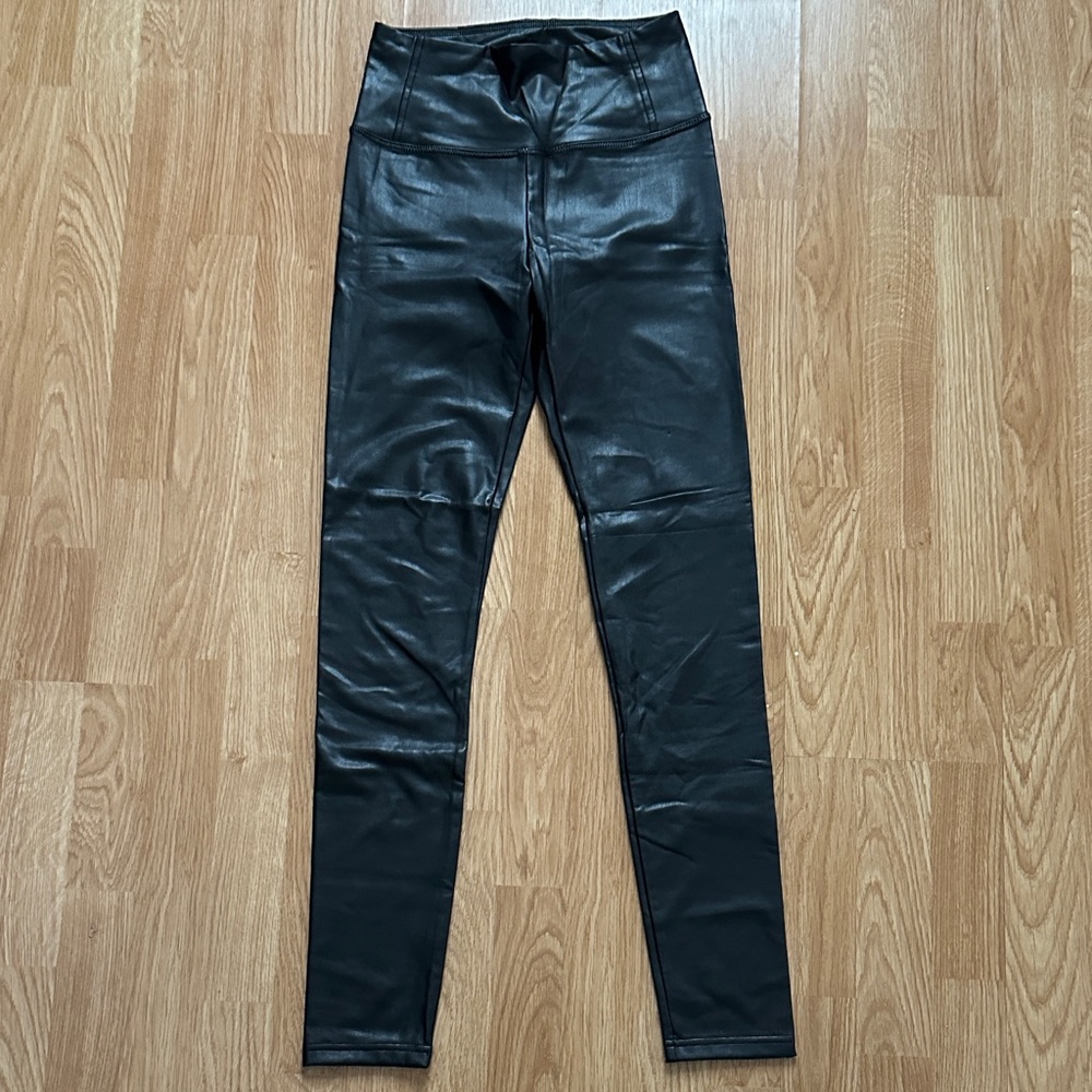 Bagatelle Black Faux Leather Pants